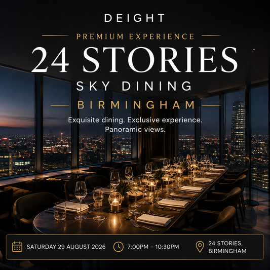 10 October 2026 | 24 Stories Sky Dining | Birmingham | Premium Experience | Member Booking